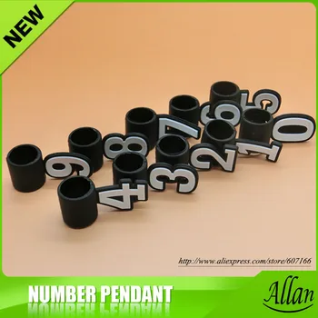 

Health And Fashion Silicone Number Pendant For DIY Jewelry