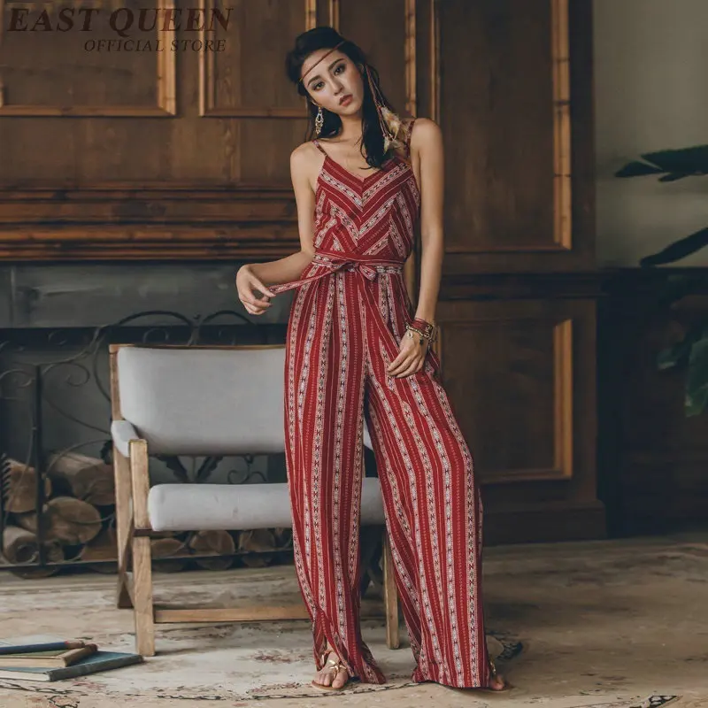 

Jumpsuits for women 2018 boho hippie mexican chic overalls for women elegant beach fashion jumpsuit women 2018 KK2240 Y