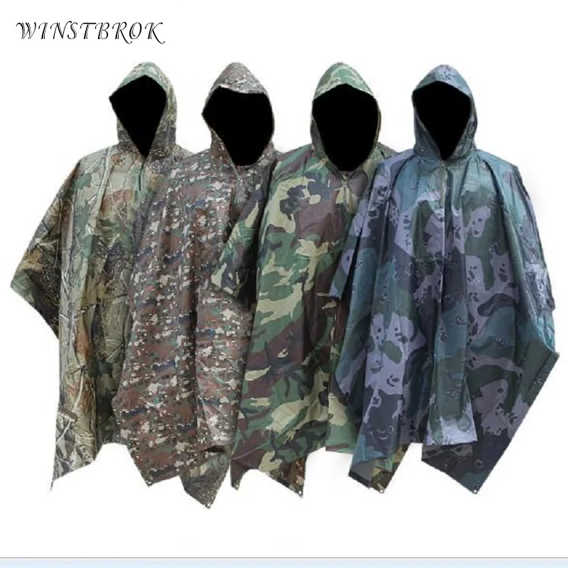 

Men poncho raincoat Waterproof Raincoat Rain Poncho Fashion Outdoor Men's Impermeable Rainwear Hooded Rain Coat