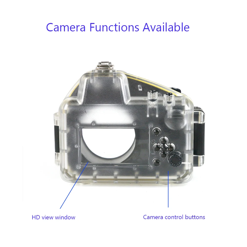 Scuba Diving Underwater 40m Shooting Case for Sony NEX5 18-55mm Camera Waterproof Housing Cover Camera Bag Essential Accessories