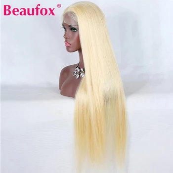 

Beaufox 13x4 613 Blonde Lace Front Human Hair Wigs Blonde Peruvian Straight Lace Front Wigs 150% 613 Front Lace Wigs Remy
