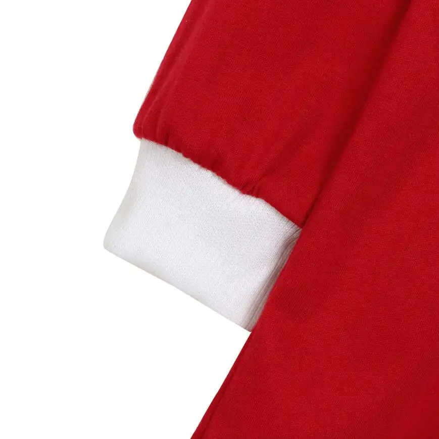 2018 зимний теплый пижамный комплект для всей семьи, Рождественский пижамный комплект, блузка + штаны в полоску с Сантой, TW