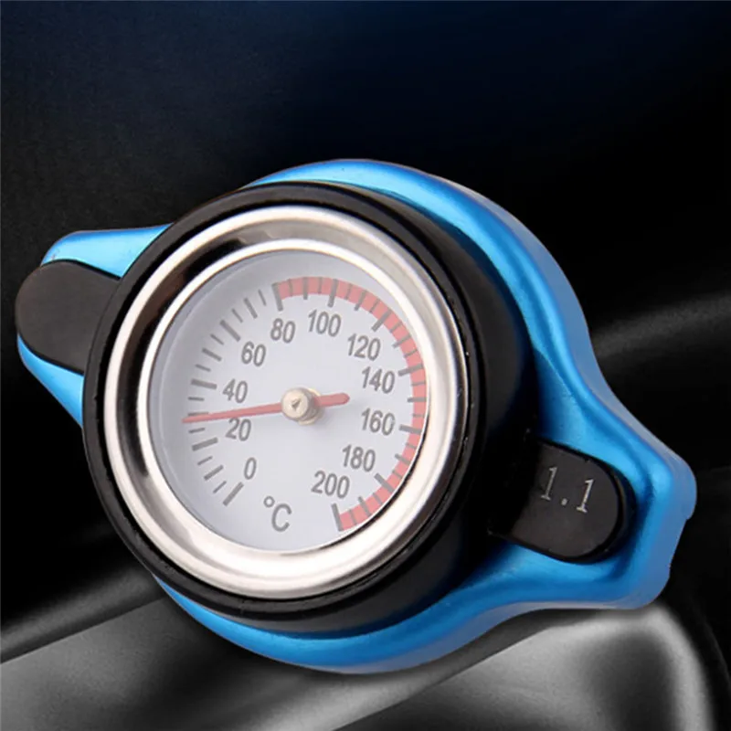 2.56 x 1.77 Universal Car Thermost Radiator Cap Cover & Water Temp