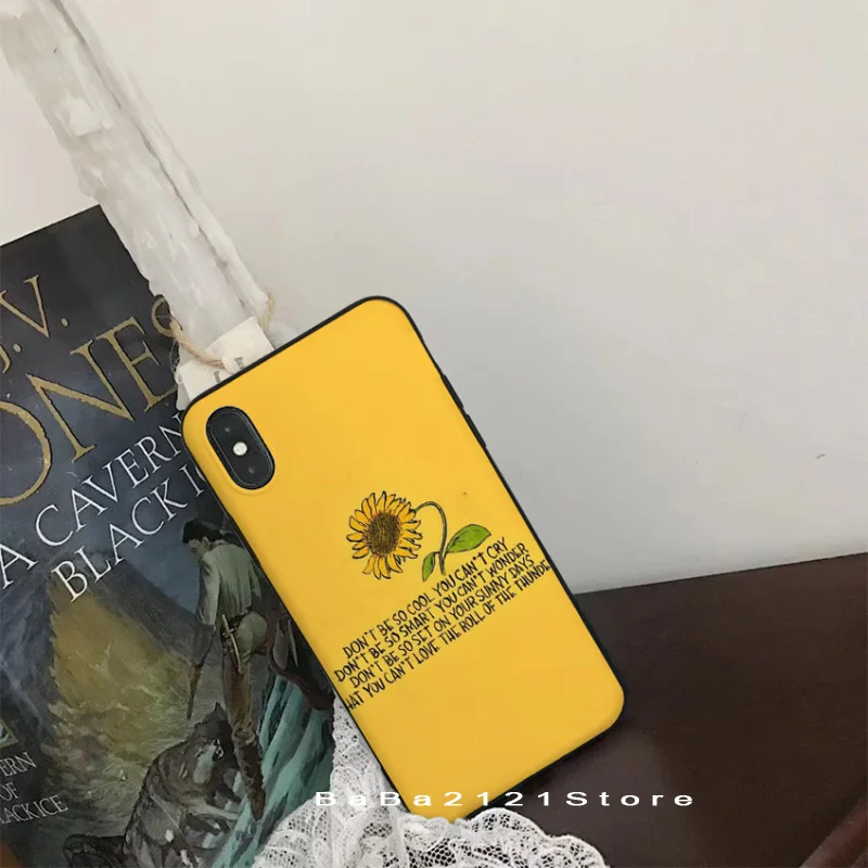 Funda de teléfono de diseño único de lujo de girasol amarillo de belleza Babaite para iPhone 8 7 6 S Plus X Xs Xr xsMax 5 5S SE 5c cubierta Funda de teléfono de diseño único de lujo de girasol amarillo de belleza Babaite para iPhone 8 7 6 S Plus X Xs Xr xsMax 5 5S SE 5c cubierta