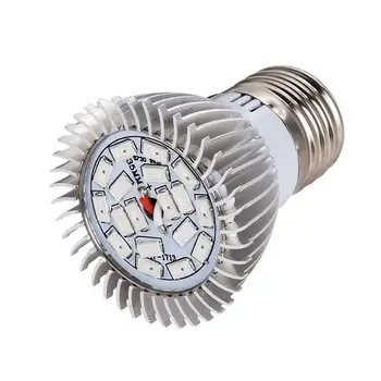 

E27 Plant Grow Led Light Bulbs Lamp 18 Beads 8W lighting for Seeds hydro Flower Greenhouse Veg Indoor garden hydroponics
