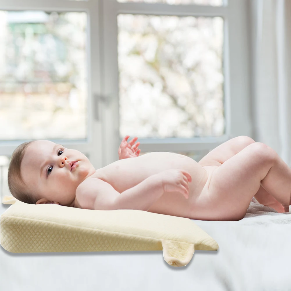 Детское постельное белье с эффектом памяти «Коттон мемори» Core детская невыпадающая соска, молока анти-переполнения анти-плюя Треугольники наклон Pad подушки для новорожденных
