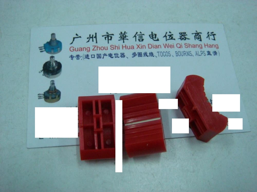 

1pcs/lot Slide the cap mixer fader potentiometer knob hole 4MM red cap
