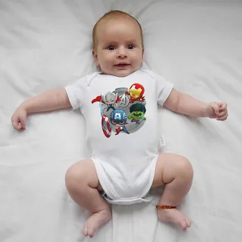 

Lovely Cartoon Baby Bodysuits Short Sleeve Infant Jumpsuits Summer Kids Ountfits For Boys Girls Clothing 0-24Months Newborn Tops