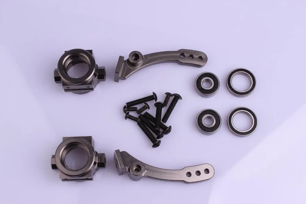 

Rovan CNC Front Wheel Hub Carrier Set for 1/6 FG Big Monster RC Truck BM Parts