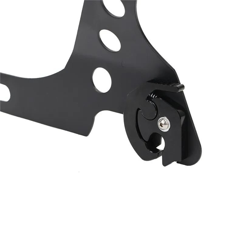 For Harley Touring Detachable Rotary Sissy Bar Luggage Rack Docking Latch Clip For Road King Electra Glide Sportster 833 1200 Softail Fat Boy (17)
