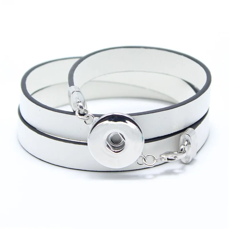 Buy new DIY snap jewelry charm PU leather snap