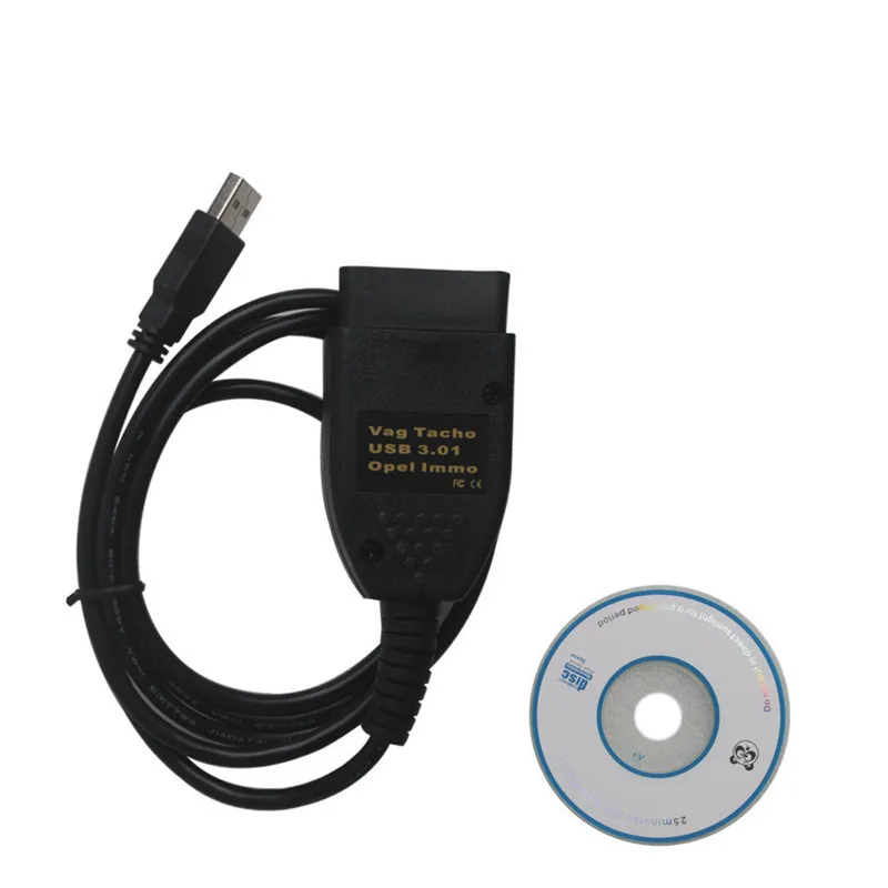 Vag3.01 USB Vag Tacho 3,01+ для O pel подушка безопасности IMMO VAG OBD2 диагностический инструмент EEPROM IMMO PIN коррекция пробега с бесплатной доставкой