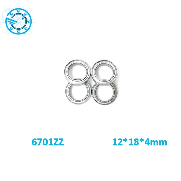 6701ZZ(10 шт.) 12*18*4 мм тонкие шарикоподшипники 61701ZZ 6701 ZZ