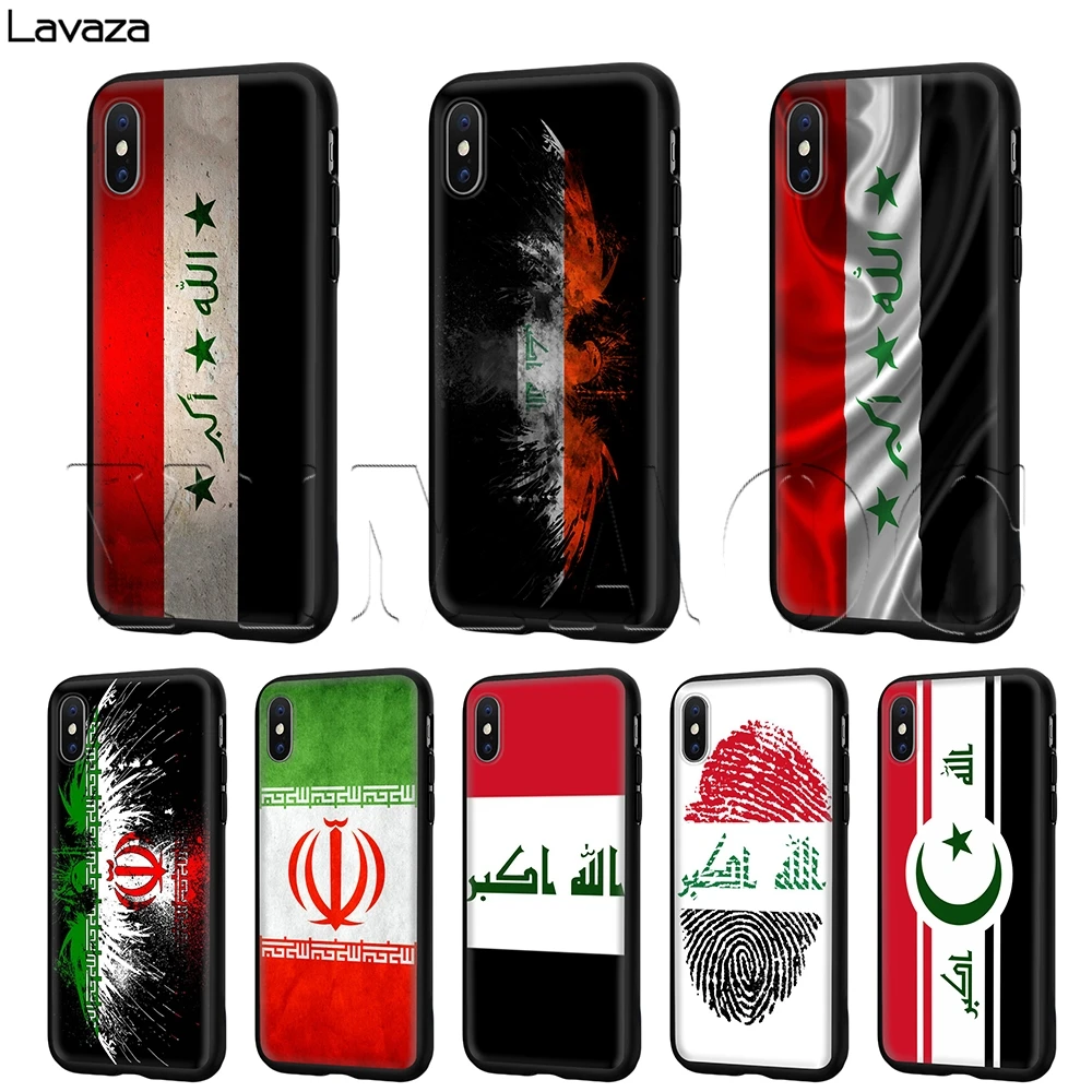 Lavaza Iraq Flag Case for iPhone 11 Pro XS Max XR X 8 7 6 6S Plus 5 5s se |