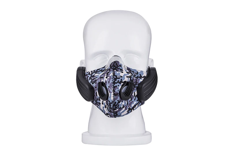 Беспроводная перезаряжаемая смарт-маска BT4.0 для наушников пылезащищенная музыкальная костная проводящая маска для наушников с защитой от загрязнения Спортивная маска - Цвет: blue