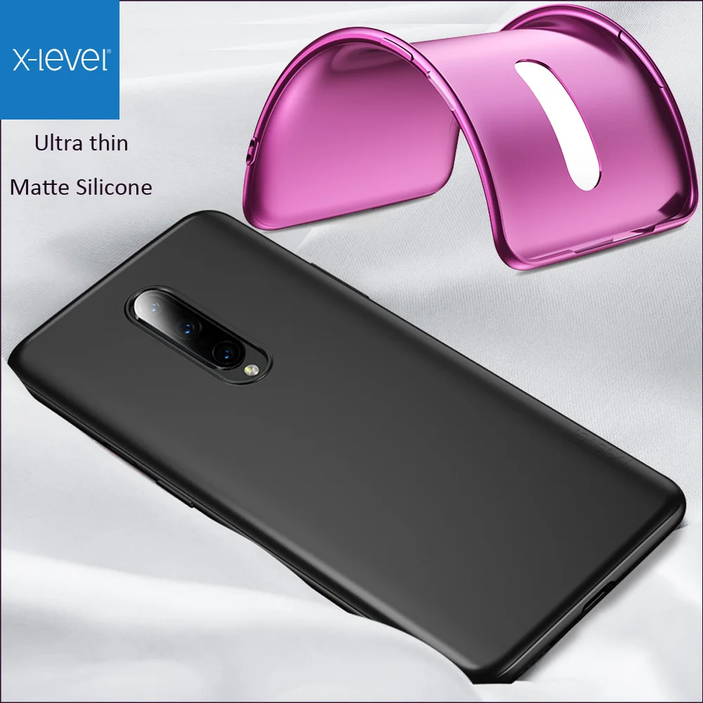 

X-Level Guardian Soft Silicone Cover Case For Oneplus 7 Pro 6 6T X Level Ultra thin Matte TPU Protective