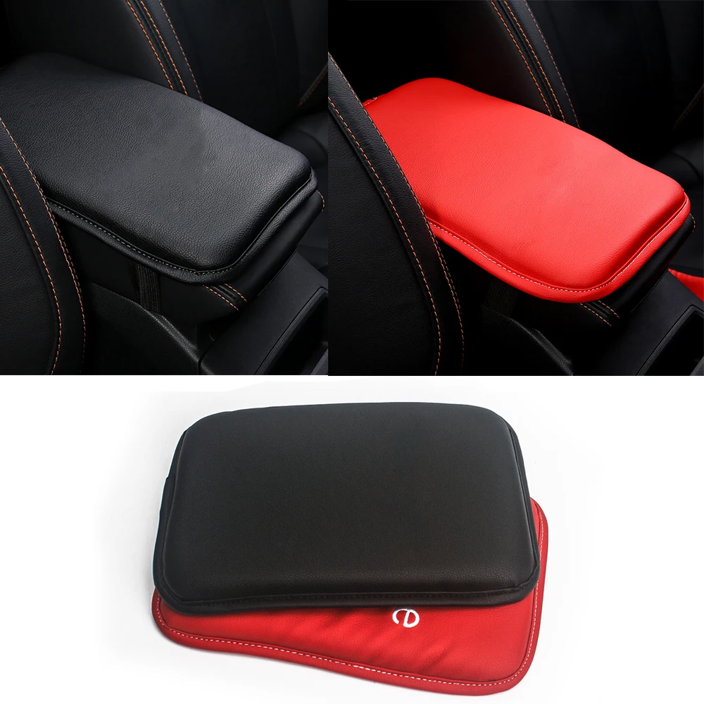 

Red Car Armrest Pad Car Center Armrest Console Cushion Protective Mat For Superme Opel VW BMW Mercedes Benz Alfa Ford Hyundai