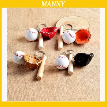 

10pcs/lot Leather Keychains Baseball Keychain Sport Style Key Rings Party Favor For Kids Free Shipping