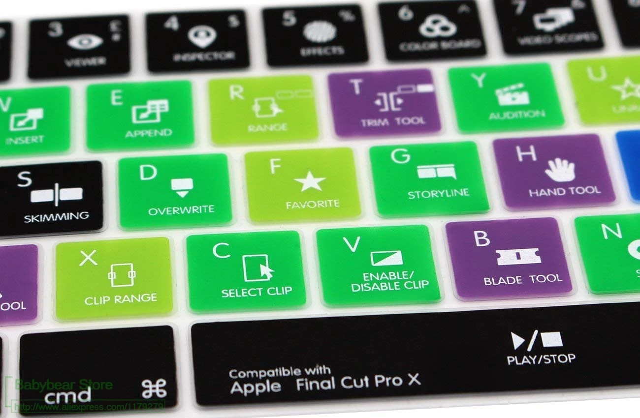 Накладка на клавиатуру Силиконовая накладка для Macbook Pro 13 &quot15&quot новинка 2017/2016 с