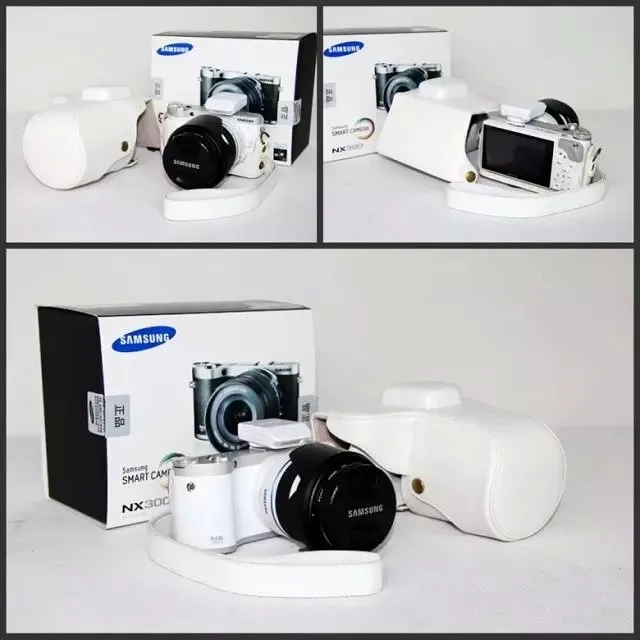 Винтажная кожаная сумка для камеры samsung NX300 NX-300 чехол для камеры с плечевым ремнем из искусственной кожи чехол для камеры