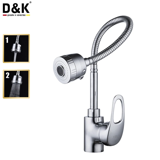 Special Price D&K  Kitchen Faucets  single handle faucet cold & hot water water tap kitchen mixer 360 rotating sink faucet DA1992401