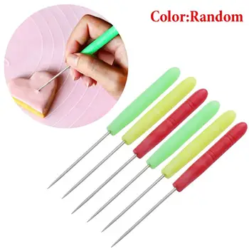 

6PCS Cake Scriber Needle Model Tool Icing Carve Sugarcraft Decorate DIY Fondant Cake Cookie Decorating Tools Baking Needle