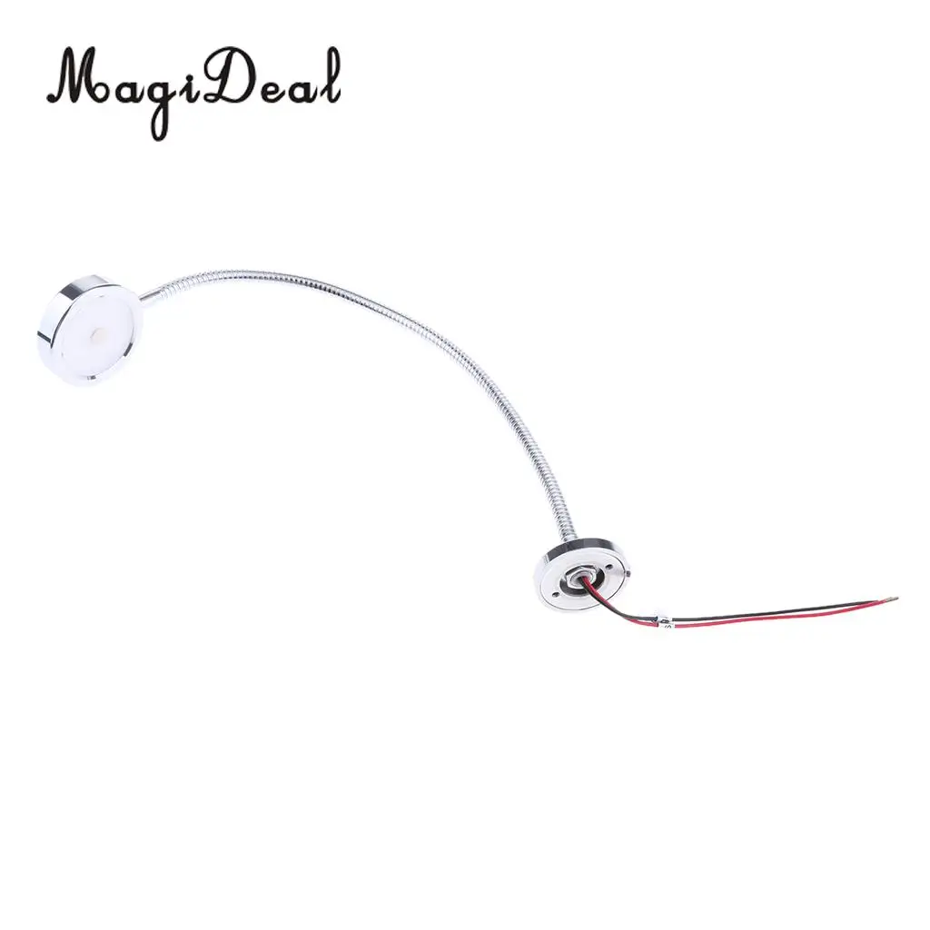 MagiDeal Waterproof 12V Interior LED Reading Light Touchable Switch Lamp Rotated Marine Boat RV Yacht Replacement Accessories