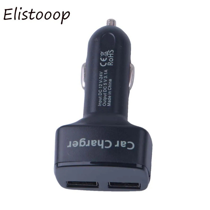 

4 in 1 Dual USB Car Charger Digital LED Display DC 5V 3.1A Universal Adapter With Voltage/temperature/Current Meter Tester