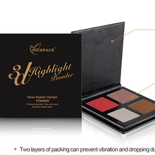 4 цвета тенты бронзирующие матовые перламутровый для лица основа для макияжа Fix Палетка прессованной пудры консилер, контур Косметика телесного цвета