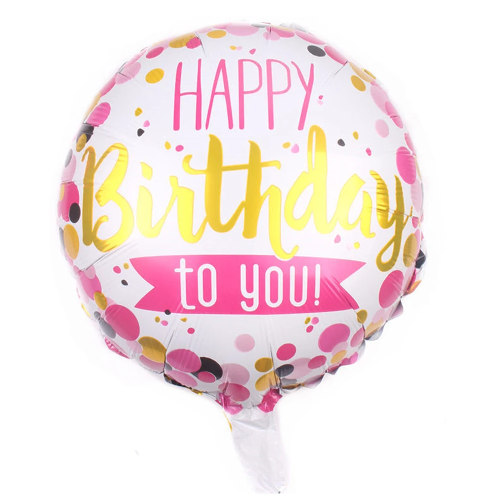 5 шт. дети свечи "Happy Birthday" для торта юбилей воздушный шар 18 "фольга шары пол раскрыть