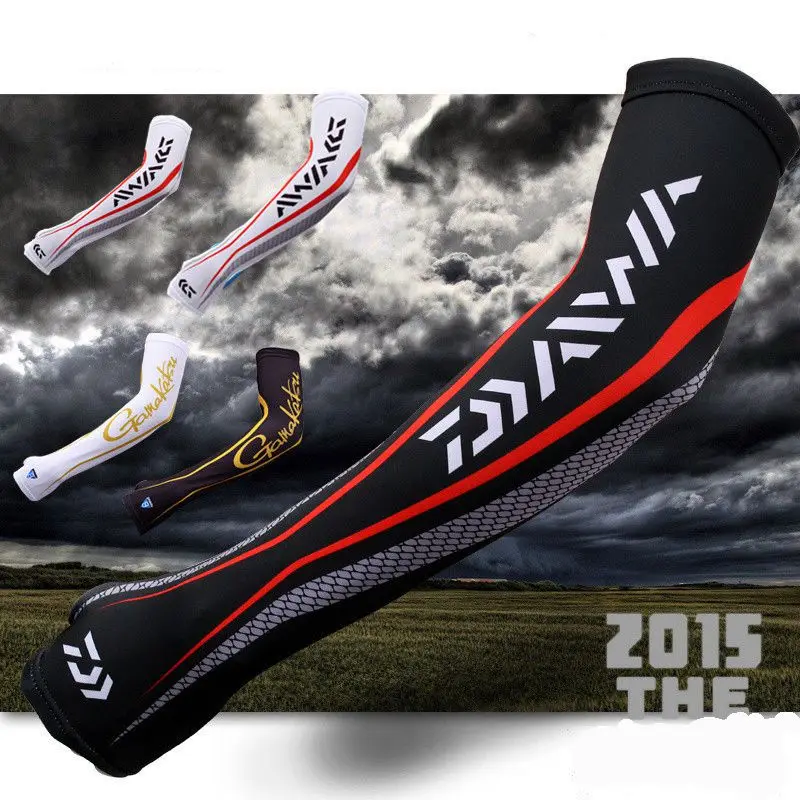 

1 Pair Summer Sun UV Protection Arm DAIWA Sleeves for Fishing Running Cycling Breathable Viscose Material Design For Women Men