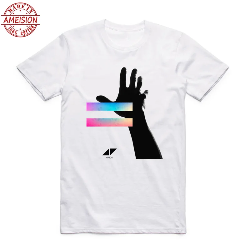 Men Print Music Dj Avicii T Shirt Short Sleeves O Neck Summer Casual Wake Me Up T-shirt boyfriend gift | Мужская одежда