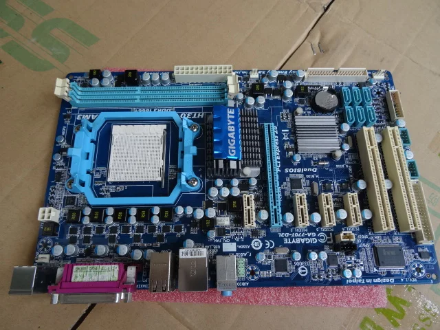 Оригинальная б/у Материнская плата Gigabyte GA 770T D3L DDR3 Socket AM3 платы 16 Гб 770 десктопная
