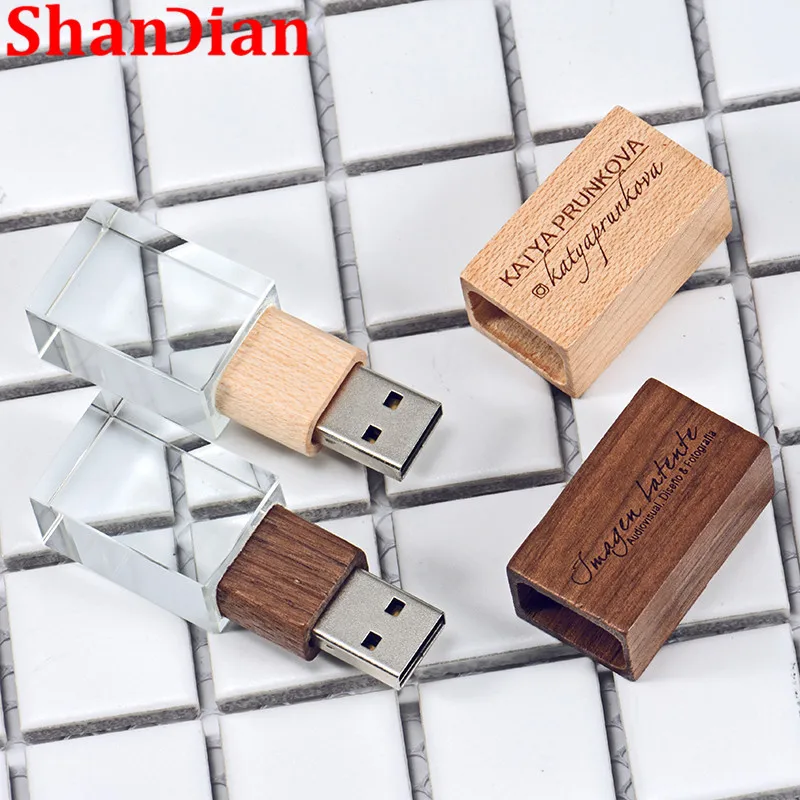 SHANDIAN(более 10 шт. бесплатный логотип) дерево с кристаллами USB флэш-накопитель креативный флеш-накопитель 8 ГБ 16 ГБ 32 ГБ 64 Гб карта памяти