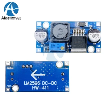 

5Pcs LM2596 DC-DC Adjustable Power Step Down Board Blue Buck Converter Module 3.2V-40V To 1.25V-35V Voltage Regulator