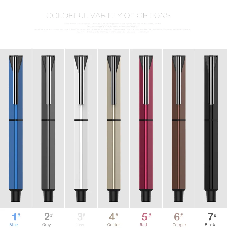 Novo do Metal Caneta do Logotipo da Empresa de Impressão Feita sob Encomenda por Atacado Lote Mais Gel Pen Caneta Promocional 500 Pçs - 5 Canetas de gel