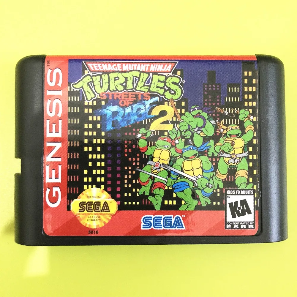 

TMNT in Streets of Rage 2(NTSC ONLY) 16 bit MD Game Card For Sega Mega Drive For Genesis