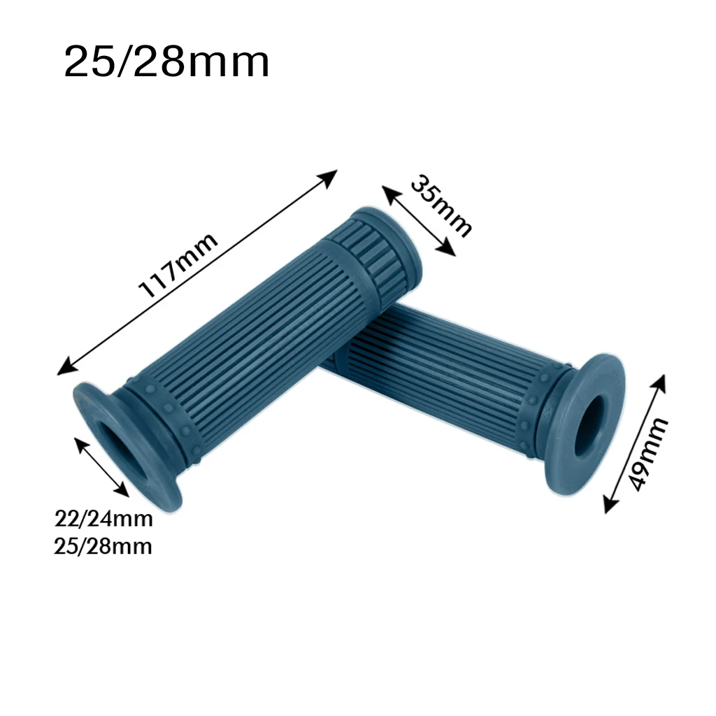 1'' 25mm Rubber Handle bar Hand Grips Antiskid Handlebar Soft Rubber Bar For CRF YZF KTM RMZ Pit Dirt Bike Motocross Motorcycle