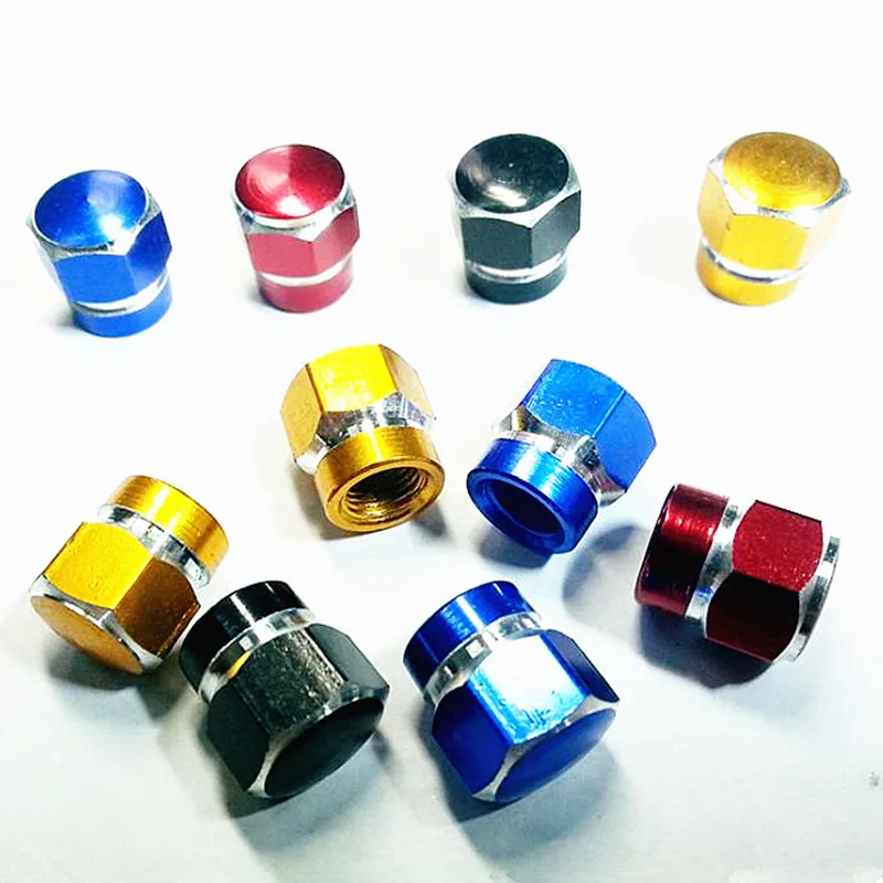 

Color Aluminum Cycling Bike Gas Nozzle Valve Cap Gas Leak-Proof Dust Cover Tire Cap Large Hexagonal Screw Bicycle Accessories