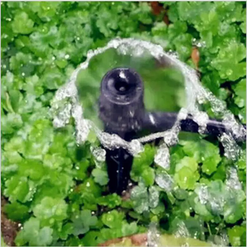

10pcs Inserted Ground 360 Degree Scattering Adjustable Nozzles High Efficient Garden Drip Irrigation Sprinkler Spike Emitters