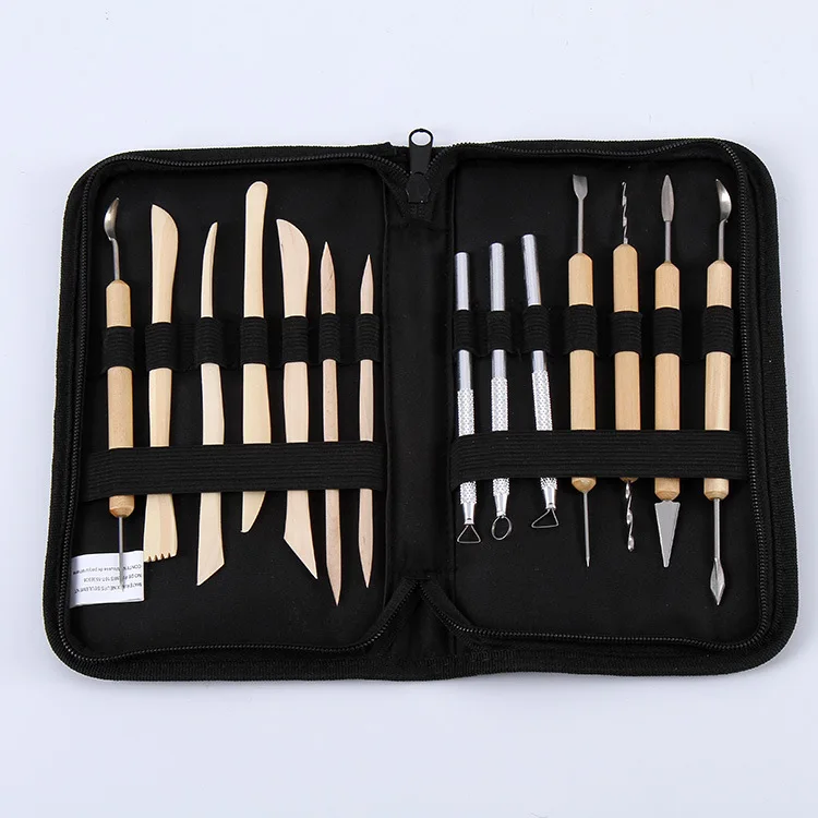 

14 pcs / suit Clay sculpture pottery art Oil sludge Sculpture carving knife Dough modelling Soft ceramics clay Modeling tool