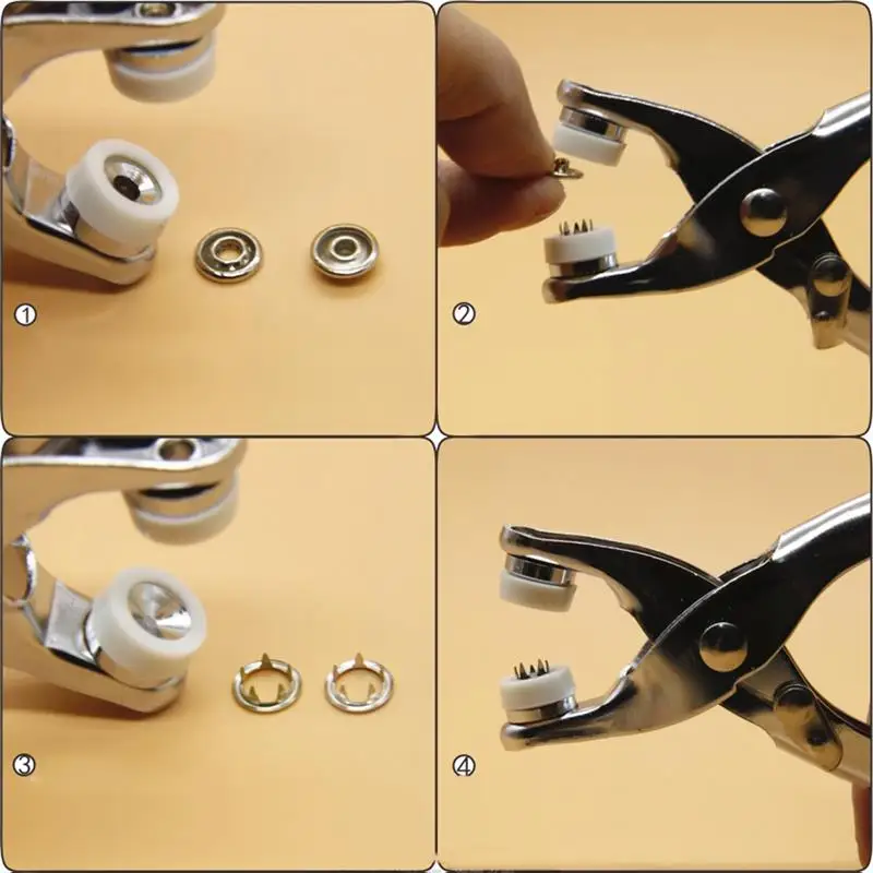 Втулка кнопка ушко установка ткань обуви сумка плоскогубцы кожаный ремень холст бытовой Пинцет сеттер заклепки Застежка ручной инструмент