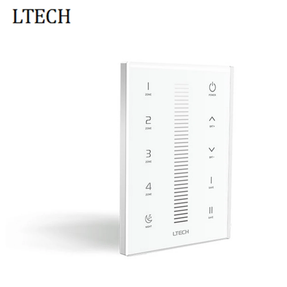 

LTECH led DMX512 Touch Dimmer AC 220V 240V ;DMX 2.4Ghz RF remote wireless LED Strip Dimmer Controller 4 zones Multi Dimming