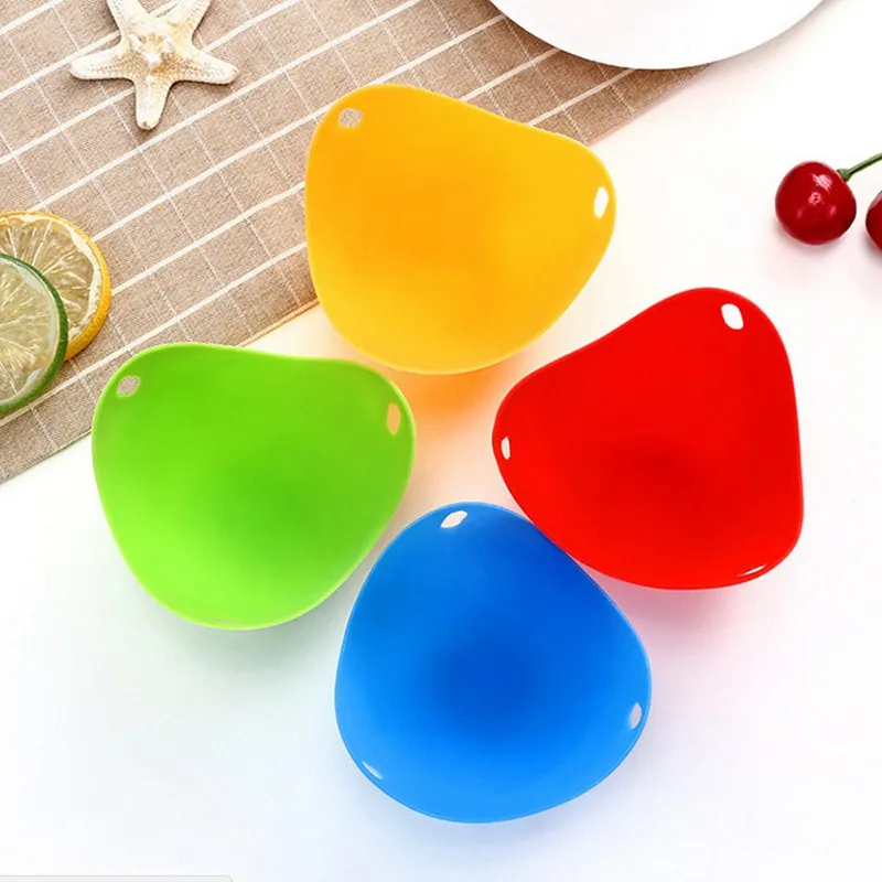 

Colorful Egg Tray Silicone Kitchen Egg Utensils High Temperature Resistance Egg Steamer Creative Practical Egg Tray