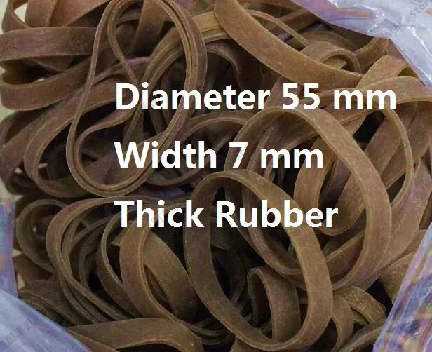 

10 20 30 Strong Heavy Industrial Dark Brown Elastic Rubber Band For Packaging Packing Diameter 55mm