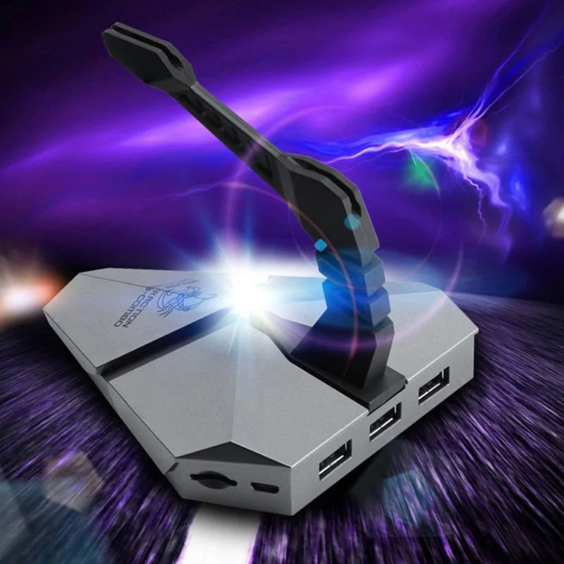 Usb-хаб Горячая линия гибкая мышь Банджи шнур зажим проводная мышь и кардридер многофункциональный зажим для мыши Подсветка USB 3,0 концентраторы F1
