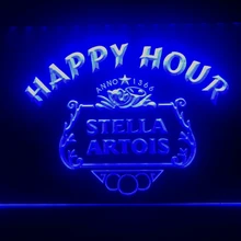 616 Стелла артойс пиво «Happy Hour» светодиодный неоновый знак