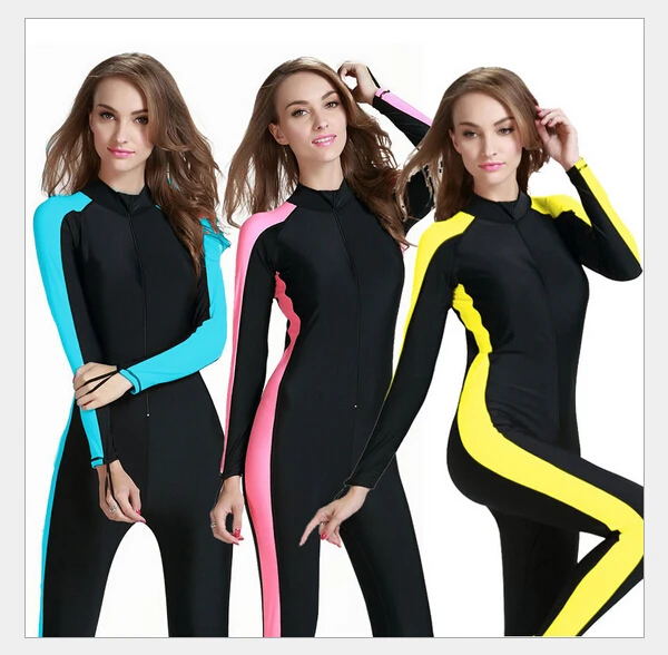 

Sbart UPF 50+ female wetsuit plus size surf suit full body swimwear surf protect dry suit dive skin suit wet suit for swimming