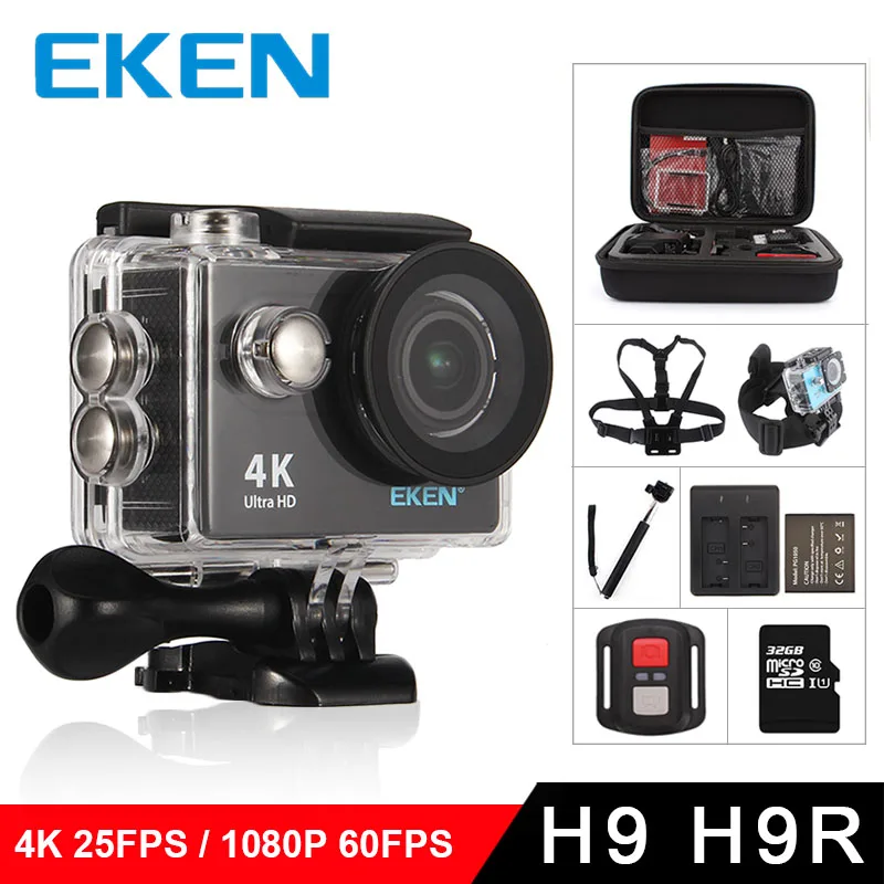 Prix pour D'origine eken H9/H9R d'action caméra 4 K wifi Ultra HD 1080 p/60fps 720 P/120FPS étanche mini cam vélo vidéo sport caméra Prix pour D'origine eken H9/H9R d'action caméra 4 K wifi Ultra HD 1080 p/60fps 720 P/120FPS étanche mini cam vélo vidéo sport caméra