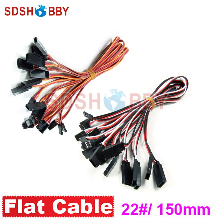 10 шт. * 22 #/22AWG сверхмощный сервоудлинитель плоский кабель 150 мм|servo extension|servo extension